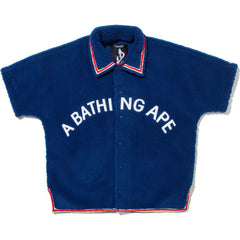 BAPE BY KAZUKI KURAISHI SHERPA DETACHABLE COACH JACKET MENS