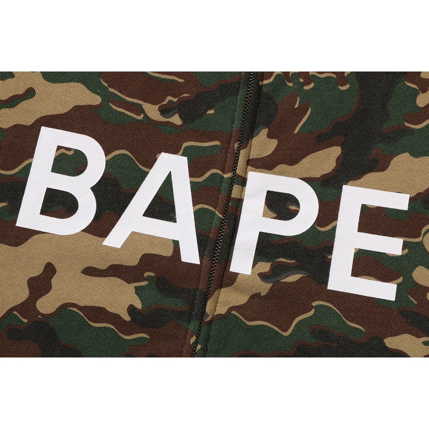 GLITCH WOODLAND CAMO FULL ZIP HOODIE MENS